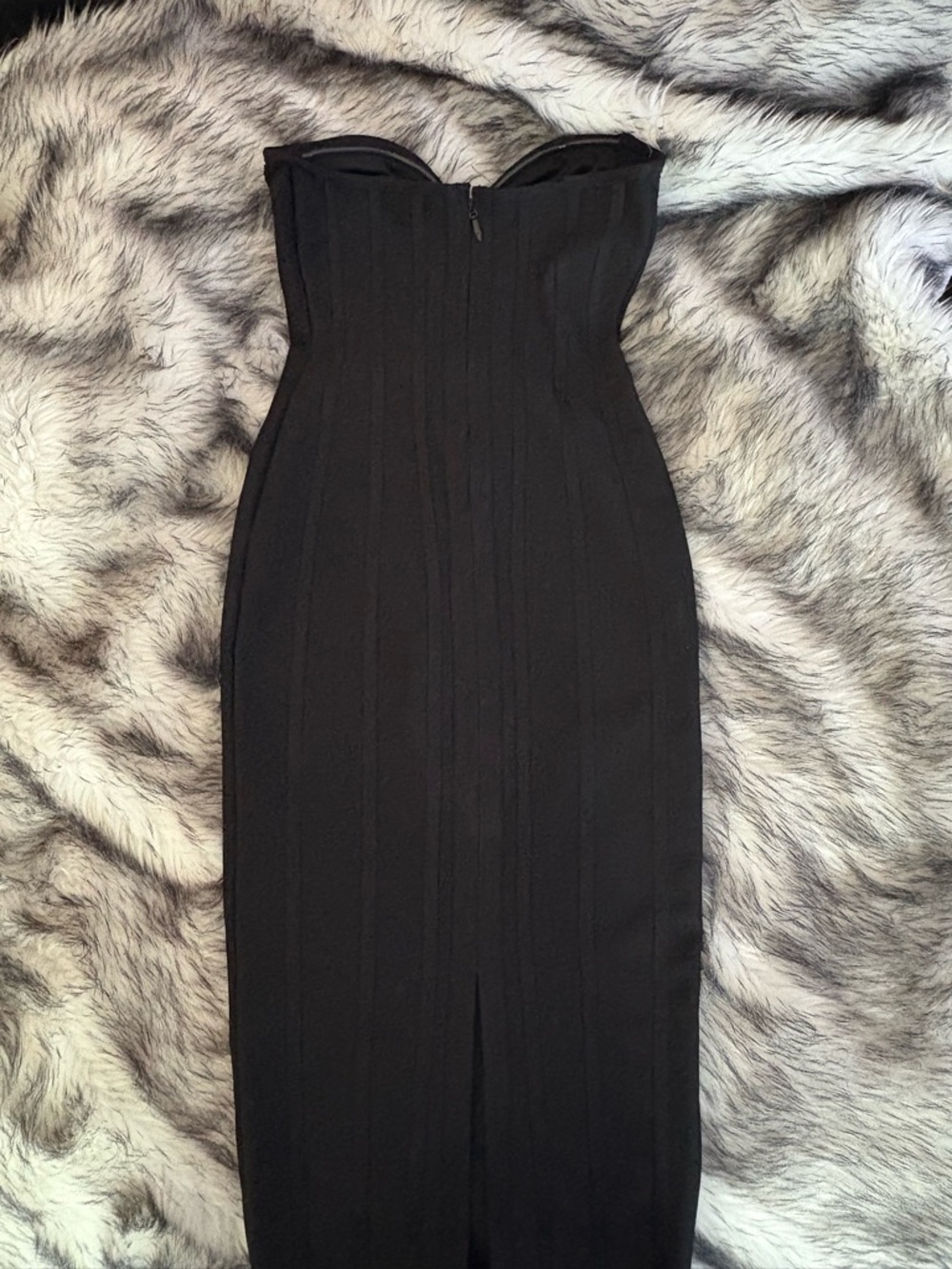 Strapless Black Bandage Dress